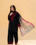 premium Quality embroidered Linen 3pc