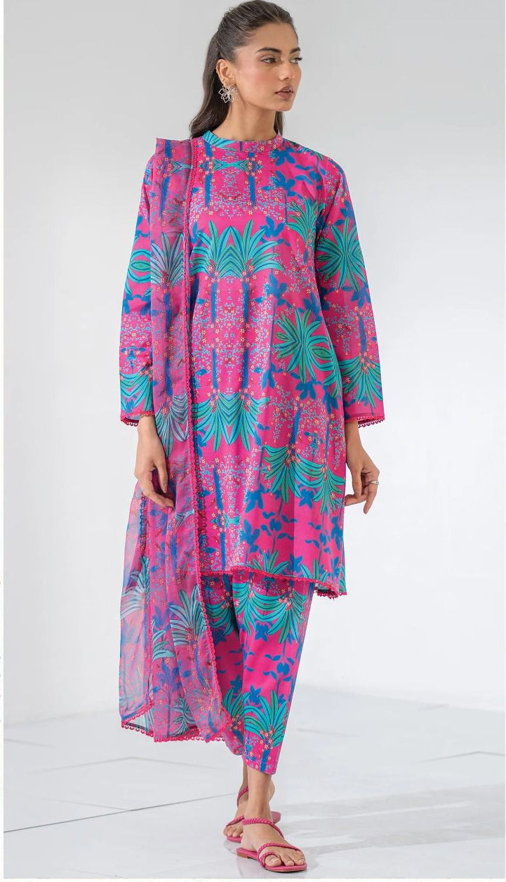 EGO Bana Dora Linen Digital Printed All over 3pc