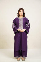Premium quality Dhanak 2pc fully embroidered