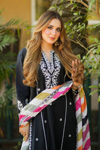 premium Quality embroidered Linen 3pc