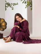 Sobia Nazir Unstitched Dhanak Embroidered 3PC With Embroidered Shawl