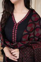 Aisling - 3PC Unstitched Dhanak Embroidered Shirt , Dupatta & Trouser
