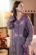JADE Dhanak Embroidered 3PC Un-Stitched With Printed Shawl