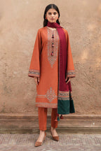 JAZMIN LUXURY 3PC Unstitched Dhanak Embroidered With Shawl