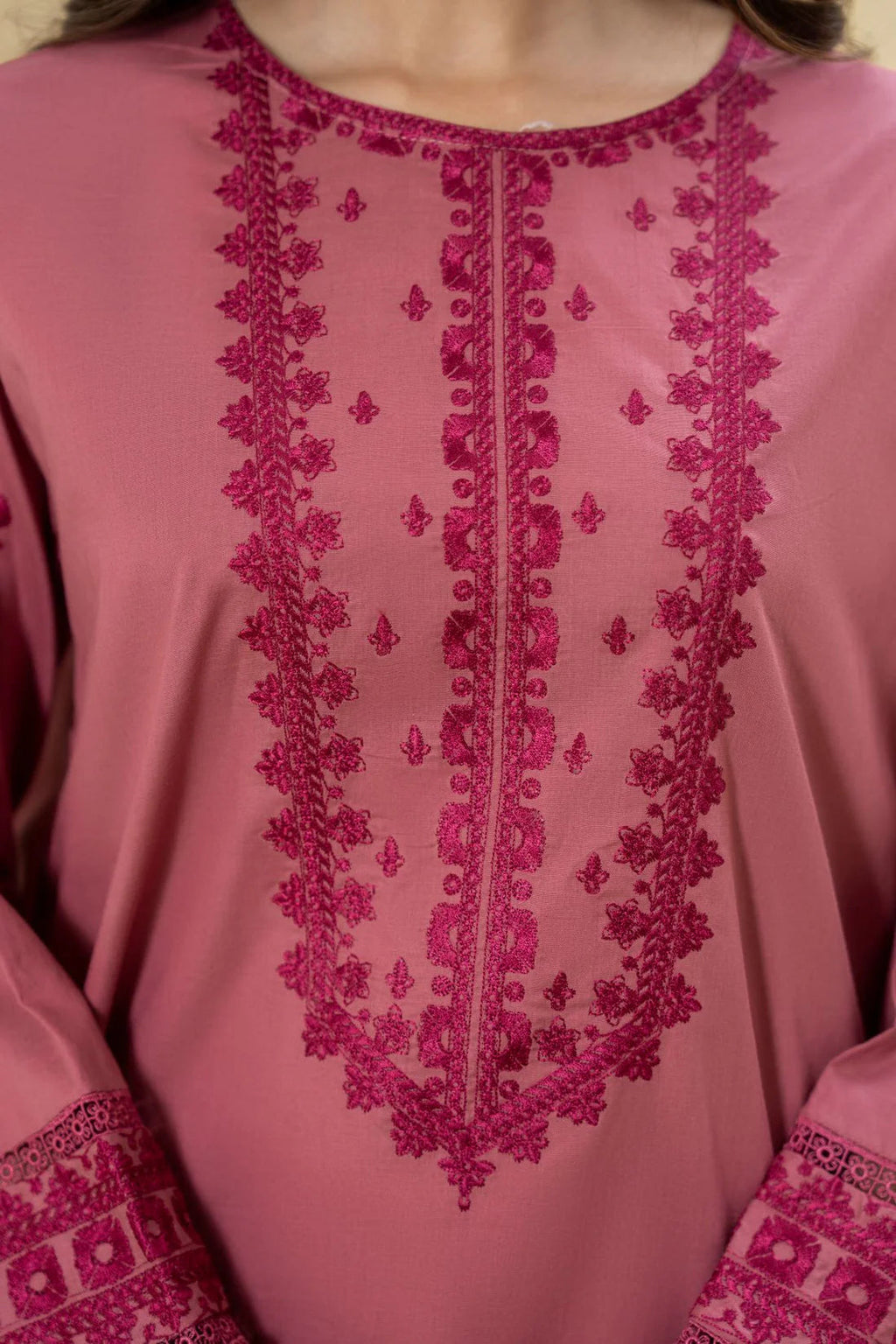 RUBY - 2PC Unstitched Dhanak Embroidered