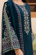 Batik - 3PC Unstitched Dhanak Embroidered